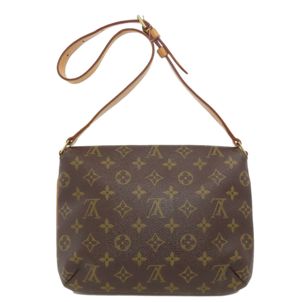 Louis Vuitton Canvas Shoulder Musette Short Bag Monogram Tango Brown